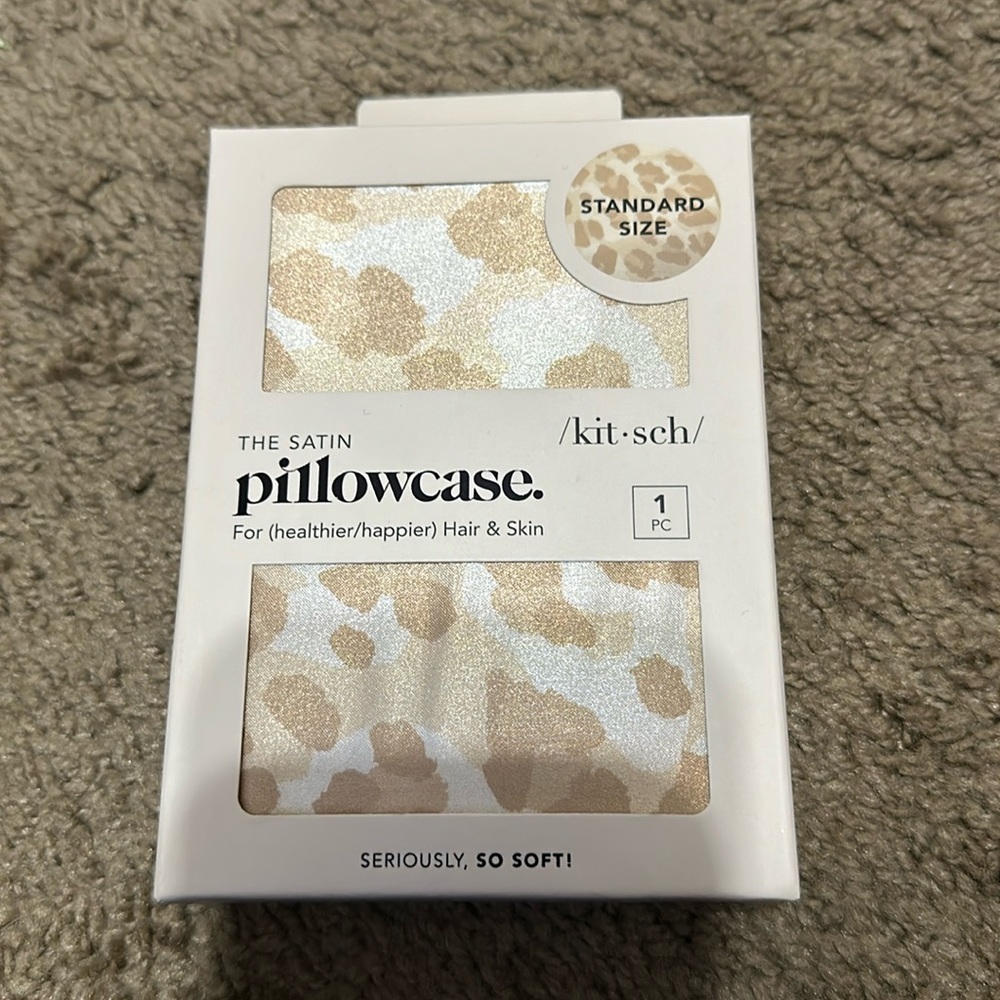 /Kit•sch/ The Satin Pillowcase Standard Size  -Leopard - New in Package